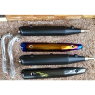 💥EX5 fi /110 EKZOS/EXHAUST STOPPER TITANIUM/CARBON 💥THAILOOK THAILAND (READY STOK)