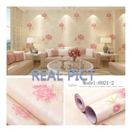 (PROMO) Gudang Wallpaper Stiker Dinding Bahan PVC Anti Air / Wallpaper
