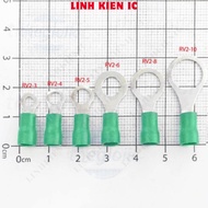 [50 Pieces]- RV2-5 Round Cos Head 27A Wire Size 16-14AWG Screw M5 Green IC Components