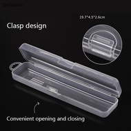 Dyfidvdo 1Pc Transparent Rectangle Nails Brush Storage Box Buffer File Nail Art Rhinestones Decorati