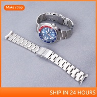 For Seiko Turtle Prospex PADI Hollow Curved Seiko King silverTurtle WatchBand strap 22mm Bracelet