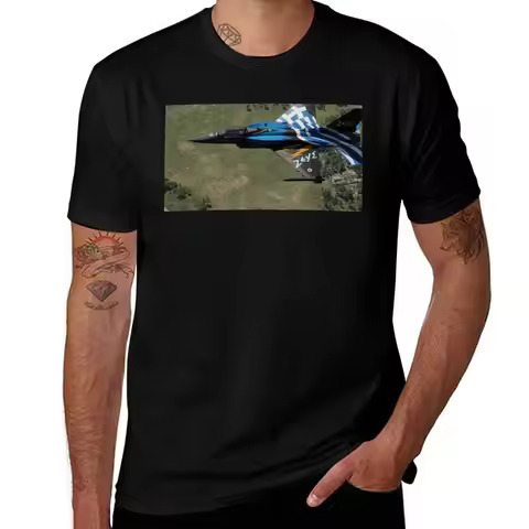 Greek Zeus F-16 Viper T-Shirt Active Wear Sports T-Shirt for Men