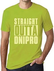 Men's Graphic T-Shirt Straight Outta Dnipro Eco-Friendly Limited Edition Short Sleeve Tee-Shirt Vint