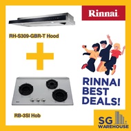 [RB-3SI Cooker Hob & RH-S309-GBR-T Hood] RINNAI BEST DEAL