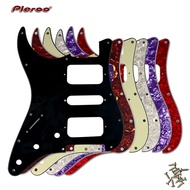 Pleroo Parts - For Left Handed USA\Mexico Fd Strat 11 Screw Holes HSH Two Humbuckers Single St Guitar Pickguard Scratch Plate