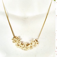 24K Gold Plated Name Necklace, Durable Gold k-018