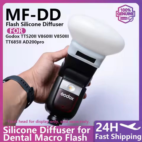 Silicone Diffuser for Godox TT520II, V860III, V850III, TT685II, AD200pro Flash Speedlite