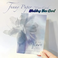 Wedding Vow Card His Her Vow Book Vow Cards Bride Groom Oath Card Korean Style Speech Book Handwritt