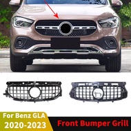 For Mercedes Benz GLA X156 H247 2020 2021 2022 2023 Front Bumper Mask Grille Grid Inlet Grill Middle