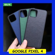 Google PIXEL 4 - Leather Canvas Texture Hybrid Case Cover Casing