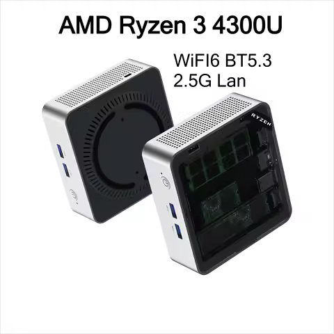 SZBOX JB03 Mini PC AMD Ryzen 3 4300U Dual Channel DDR4 M.2 SSD WiFI6 BT5.3 RJ45 2.5G LAN Office Comp