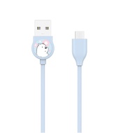Miniso สาย USB ชาร์จไฟพร้อมเชื่อมต่อส่งข้อมูล ลายหมี We Bare Bears-Micro USB Data Cable