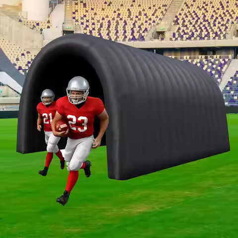 Inflatable Tunnel 16.5x10x10FT Sports Tunnel Entrance Inflatable Tunnel Tent with Built-in Blower fo