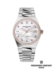 Frederique Constant นาฬิกาข้อมือผู้หญิง Quartz FC-240MPWD2NHD2B-SS Diamonds Highlife Ladies Watch