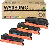 SAIDING Remanufactured W9060MC W9061MC W9062MC W9063MC Toner Cartridge Replacement for Color Managed
