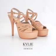 Jojo Bragais Kylie Nude-Matte 5-Inch High Heels | Pageant Heels | Platform Heels