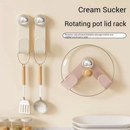 4PC lid rack, suction cup rotating lid rack, wall mounted kitchen storage rack, cutting board rack