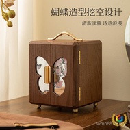 Multi-Layer Hand Jewelry Storage Jewelry Box Double Door Light Luxury Solid Wood Storage Box Large C