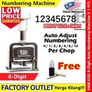 9408 KIJO 8 Digit Numbering Machine / Auto Numbering Stamp / Auto Number Machine