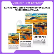[WESTSTAR] [WESTSTAR] Canvas Pad / Gesso Primed Cotton Canvas Pad/Art Canvas Pad for Acrylic & Oil P