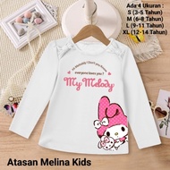 Girls' Long Sleeve T-Shirt Top with Butterfly Ribbon Model Melina Kids Top 3-14 Years Matt Babyterry