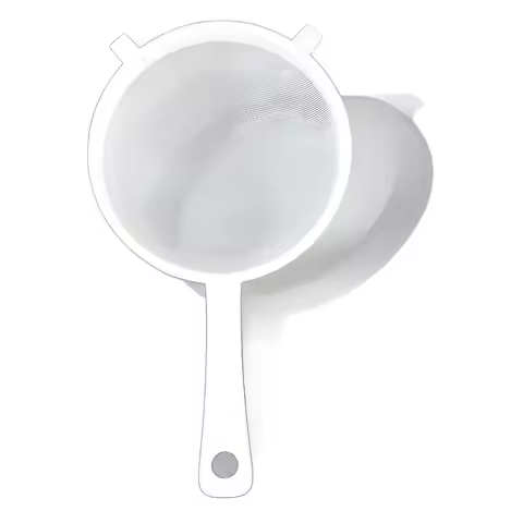 Simple Ultra Fine Mesh Mesh Strainer with Handle Mini Food Strainer Plastic Colander Yogurt Strainin
