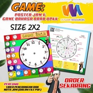 GAME : POSTER JAM & BAHASA ARAB UPKK PERCUMA VIDEO PENERANGAN & NOTA JAM DALAM BENTUK PDF