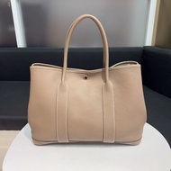 98新Hermes/愛馬仕garden party花園36大象灰銀扣A刻 輕微使用痕跡 配件無