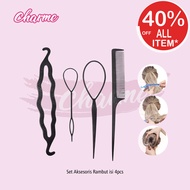 (READY & ORIGINAL) Hair Comb Accessories 4 Sets Hair Clips Hair Styling Tools Set Women's Hair Decor