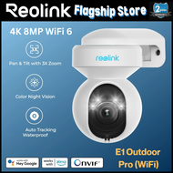 Reolink E1 Outdoor Pro 4K 8MP PTZ Wi-Fi 6 Security Camera | 3X Optical Zoom | Dual-Band 5GHz | Auto