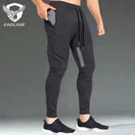EAGLADE Jogging Sweat Cuffed Jogger Pants for Men Tracksuit Man Trousers Breathable in Black E05