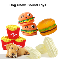 Sound Burger / Fries Toy Plush Toy Pet Toy Dog Toy Cat Rubber Small Thorn Sound Ball Strongly Pet Mo