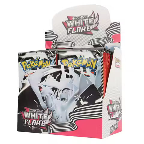 English Pokemon Card Black Bolt White Flare Booster Box Battle Pokemon Trade Card Transaction Gift 3
