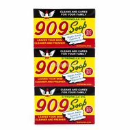 Pack of 3x 909 Citronella Oil Soap 85g | Antibacterial Bath Soap | Germ Protection Cleansing Soap | 
