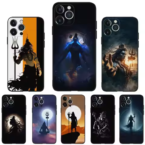 Lord Shiva M-Mahadev Of India Phone Case For iPhone 16,15,14,13,12,11,Plus,Pro Max,XS,X,XR,SE,Mini,8