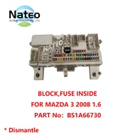 BLOCK,FUSE INSIDE MAZDA 3 2008 1.6L BS1A-66-730 MAZDA 3 2009 1.6 BS3E-66-730