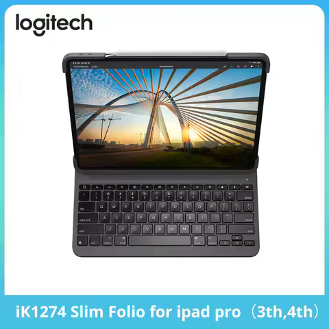 Logitech Magic Control keyboard iK1274 Slim Folio suitable for iPad Pro 3rd and 4th generation, tabl