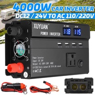 12V/24V 4000W Car Inverter Voltage Transformer Converter Modified Sine Wave Power Inverter Home Converter