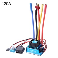 45A 60A 80A 120A ESC/3900KV Splashproof Brushless Motor for 1:10 RC Car Truck