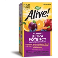 Nature's Way Alive! Once Daily Women's Multivitamin, Ultra Potency, Food-Based Blends (240mg per ser