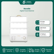 RAVELLE Electric Food Steamer 15 Ltr - Multifunctional Food Steamer