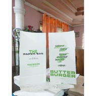 Personalized white kraft Paper Bag size 16 w/o handle 50pcs