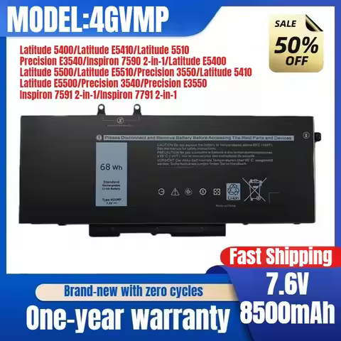 For Dell Latitude 5400 5410 5500 5510 3550 4GVMP Laptop Battery Replacement Battery Original Low Pri