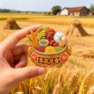 Creative Enhanced Clothes Enjoy Food Magnetic Resin Three-Dimensional Embossed Refrigerator Stickers