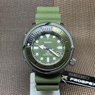 Seiko SNE535P1 Prospex Tuna Solar Powered Green Silicone Strap Diver's Watch