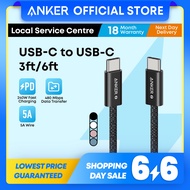 Anker Zolo USB C to USB C Cable 3ft/6ft 240W Fast Charging Braided Nylon Type C Cable A8060