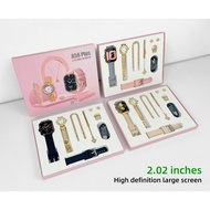 A58 Plus Smart Watch Girls watch 6 IN 1 Health Monitor Bluetooth Watch Diamond Jewelry Gift Set
