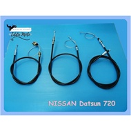 HAND BRAKE CABLE "LONG" TYPE SET Fit For NISSAN DATSUN 720 // LONG Range "Black" (3 Line/SET)