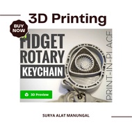 Rotary Engine Fidget Keychain