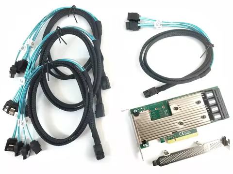 Broadcom LSI 9305-16i SATA / SAS HBA Controller 12Gb PCIe x8 IT-Mode + 4 Kabel